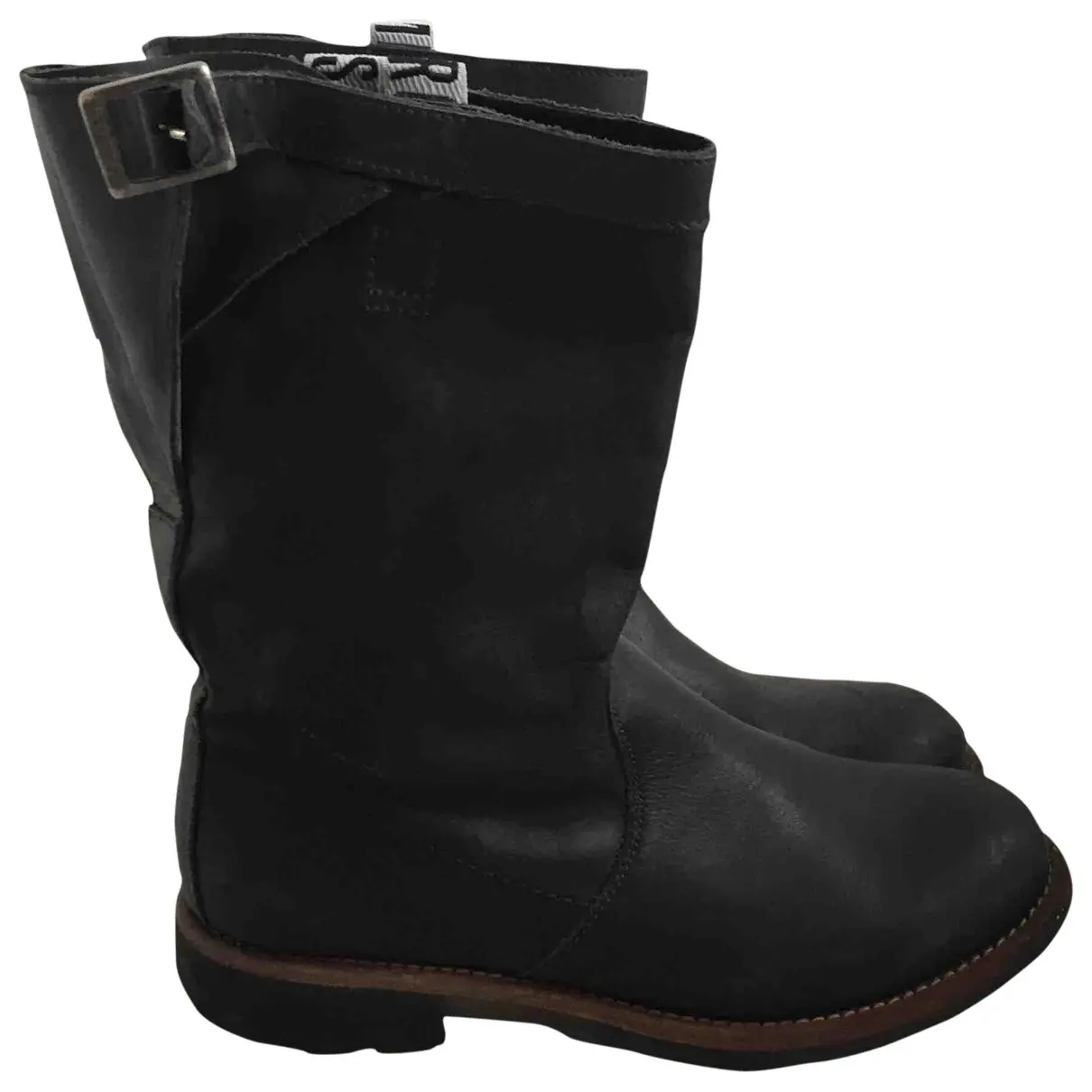 Leather wellington boots Bikkembergs