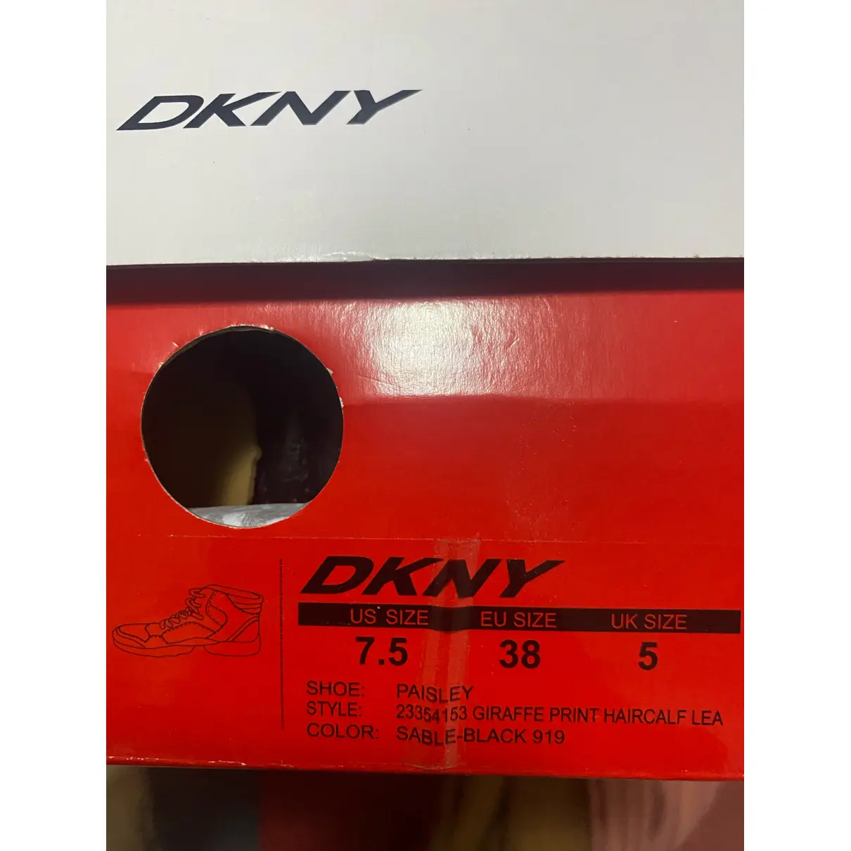 Leather trainers Dkny