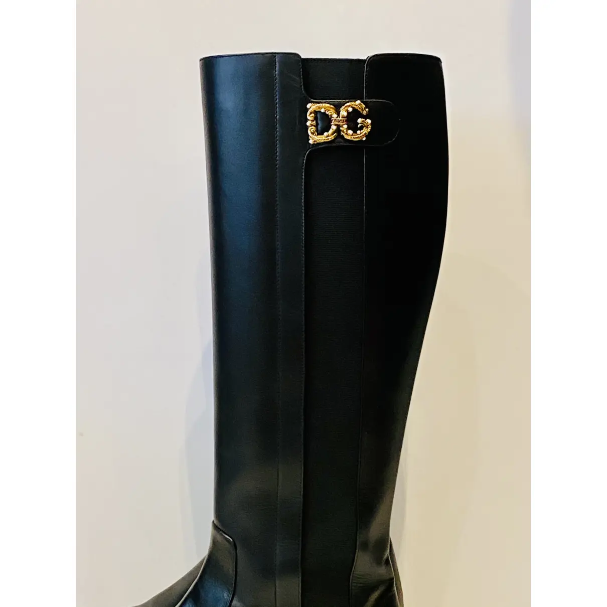 Leather riding boots Dolce & Gabbana