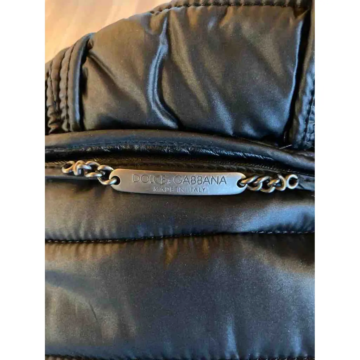 Leather puffer Dolce & Gabbana