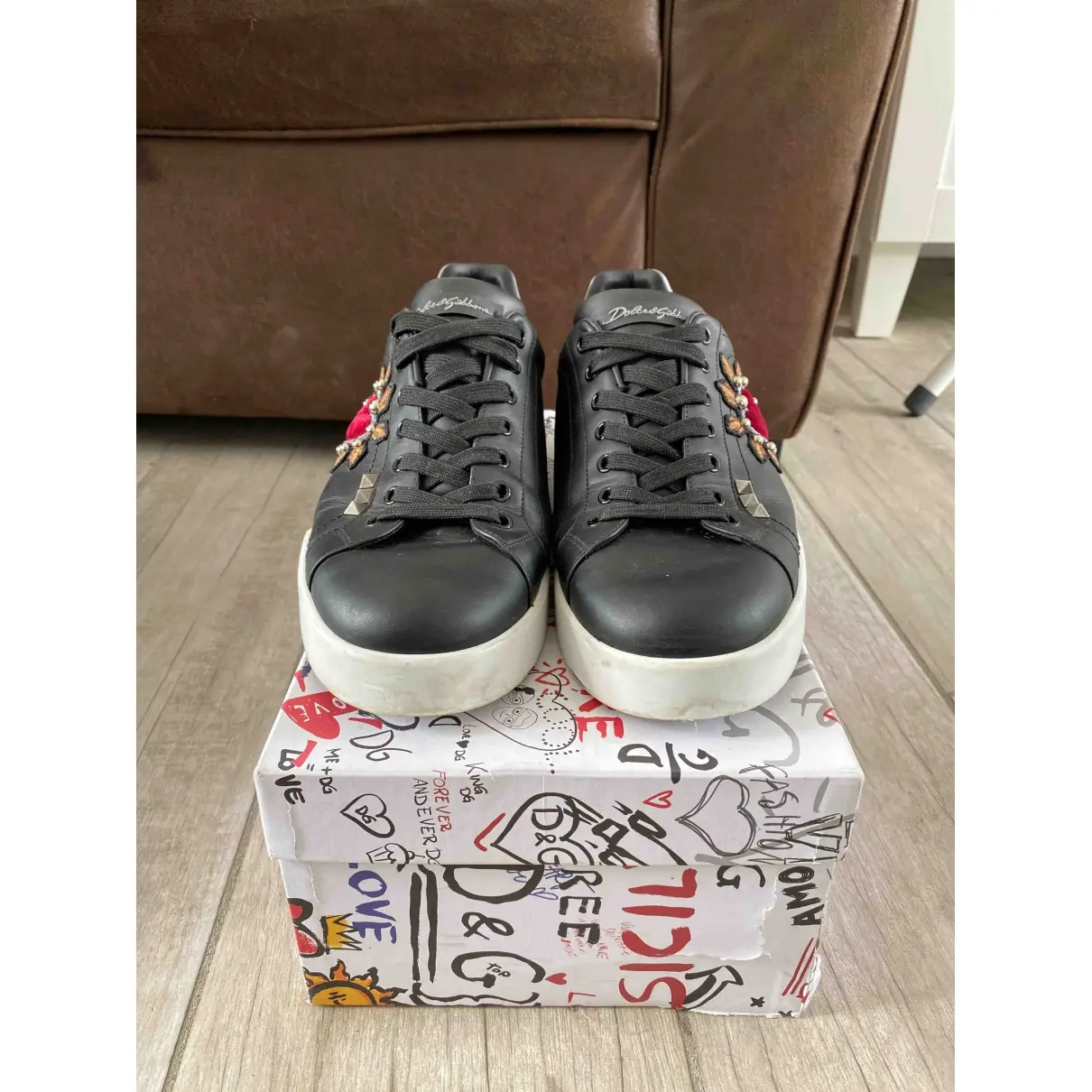 Dolce & Gabbana Leather low trainers for sale