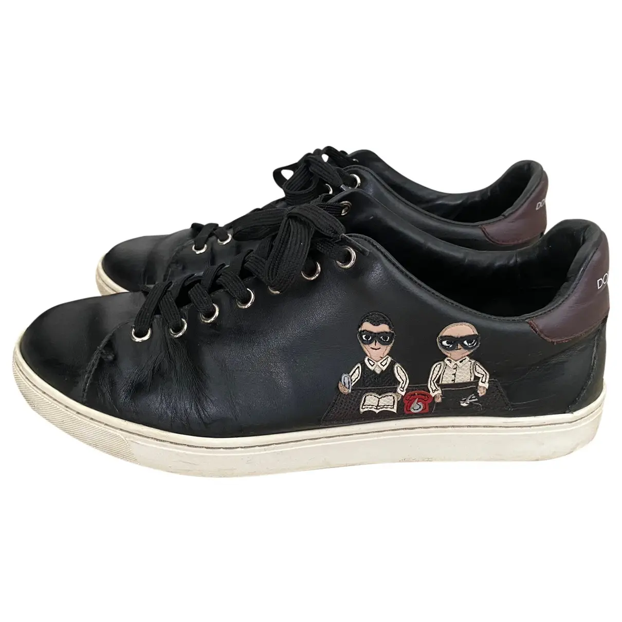 Leather low trainers Dolce & Gabbana