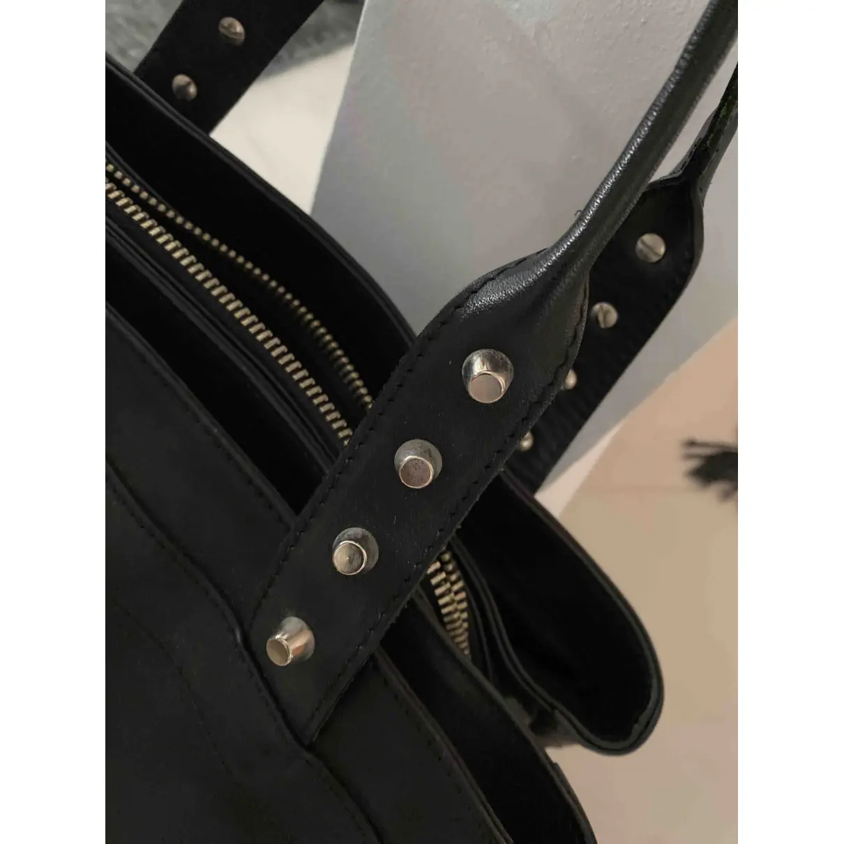 Leather handbag Dondup