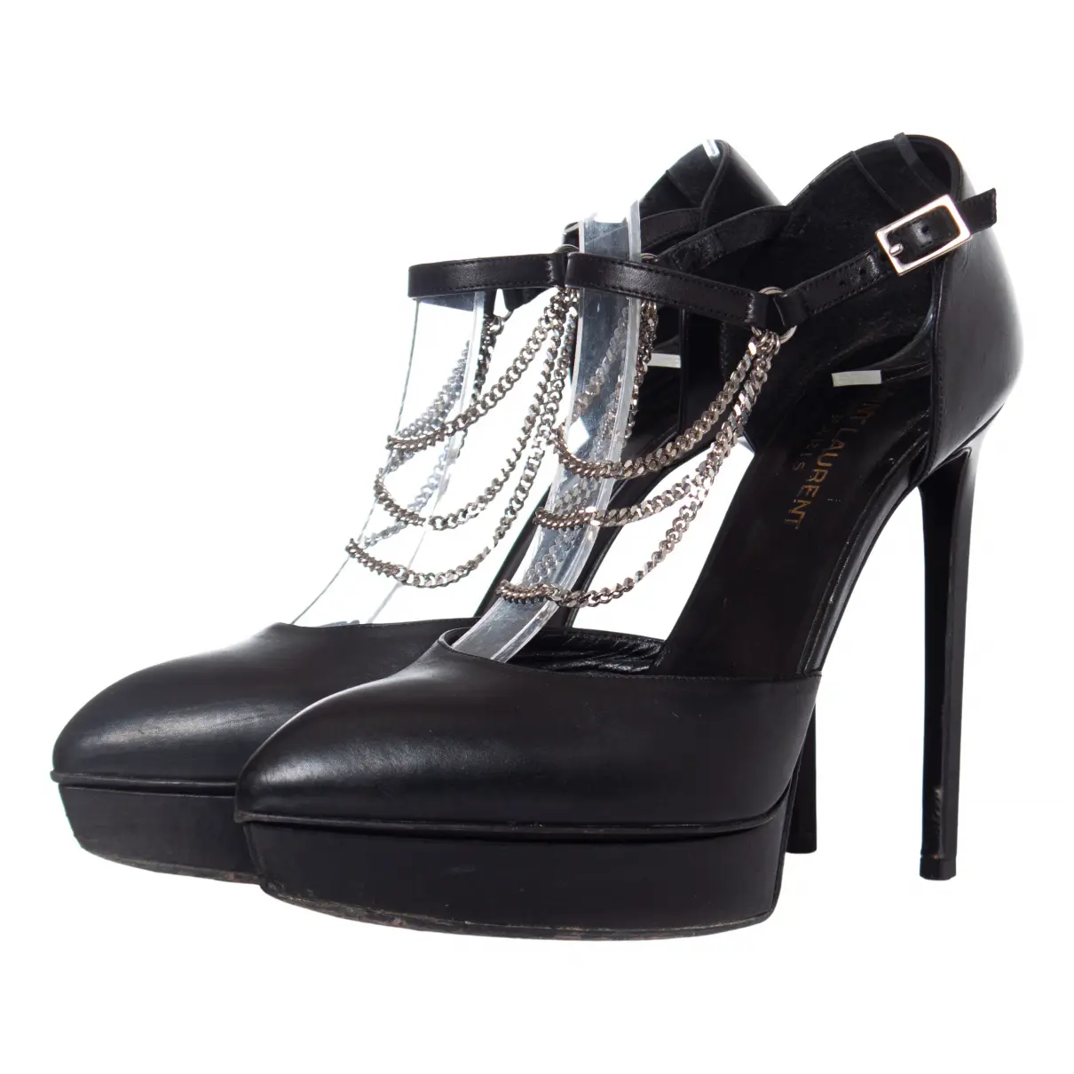 D'orsay leather heels Saint Laurent