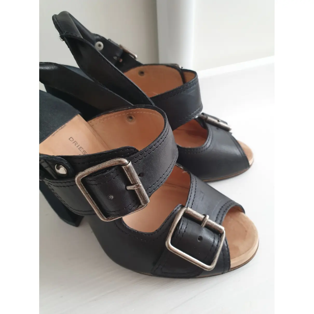 Leather sandals Dries Van Noten