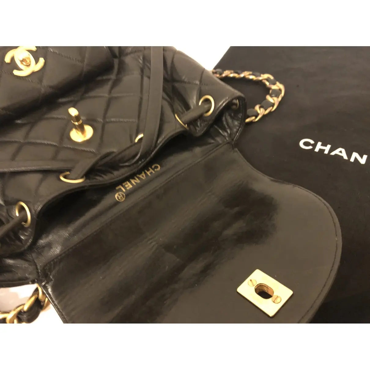 Duma leather backpack Chanel