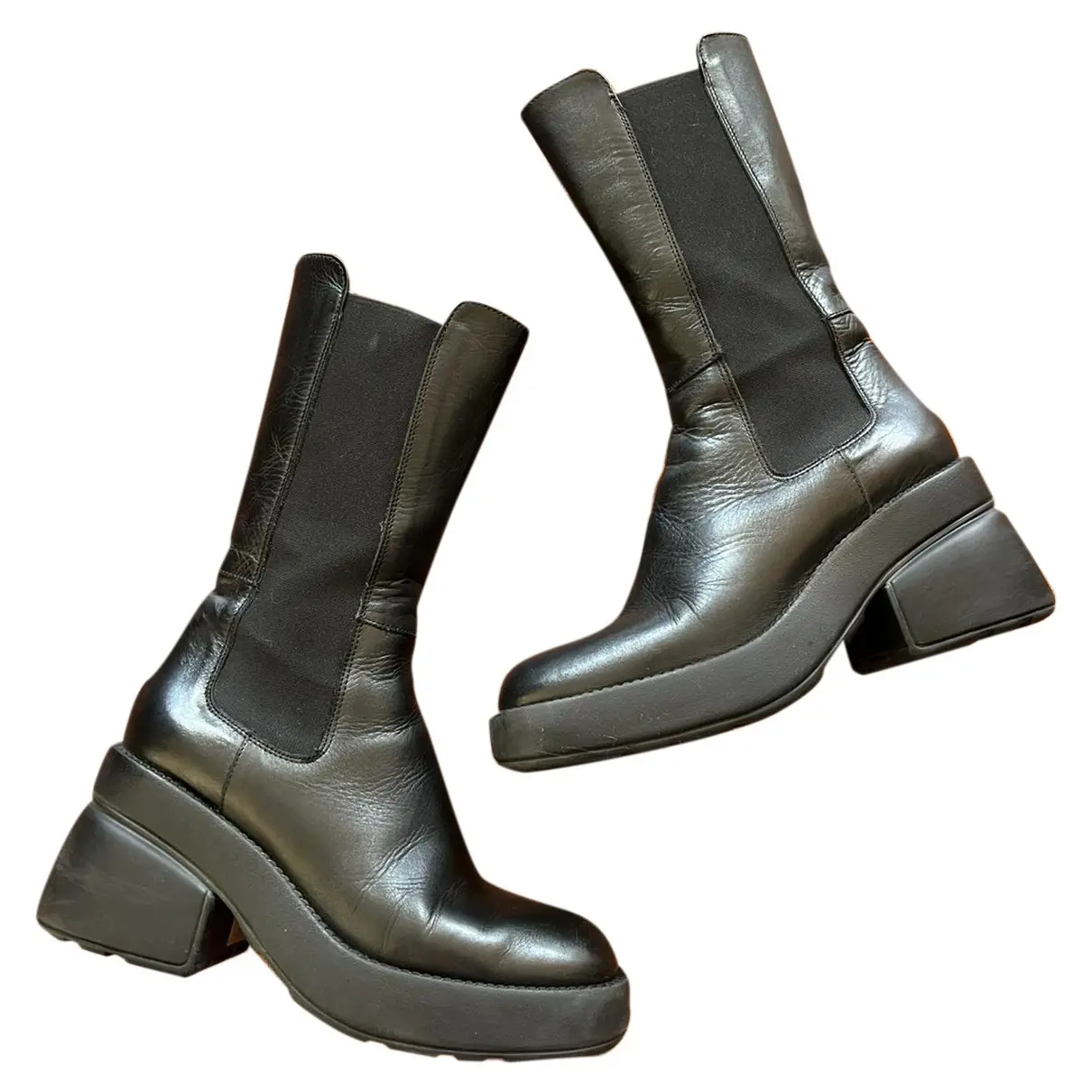 Leather ankle boots Elena Iachi