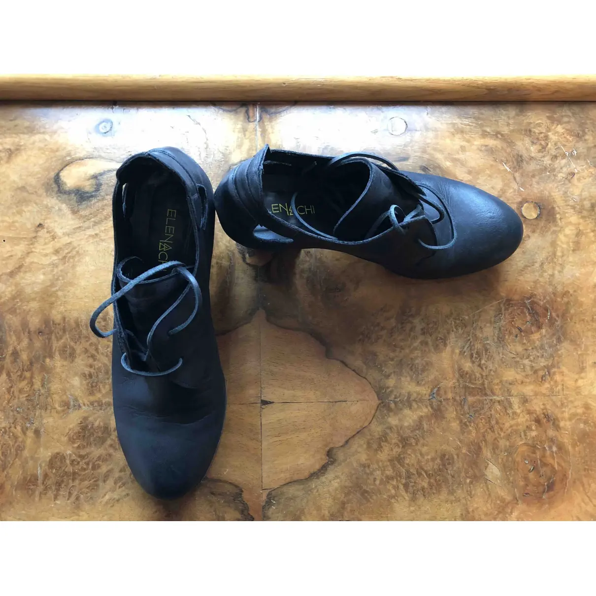 Elena Iachi Leather heels for sale