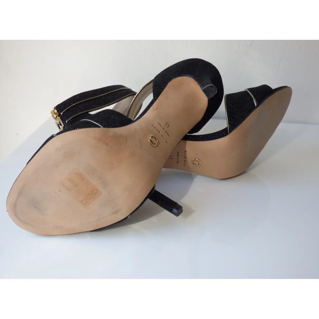 Leather sandals Elie Saab