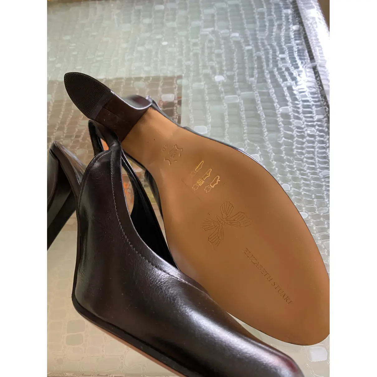 Leather heels Elisabeth Stuart