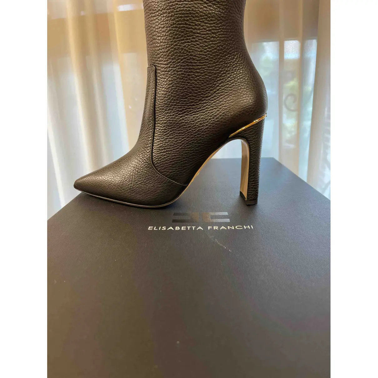 Leather boots Elisabetta Franchi