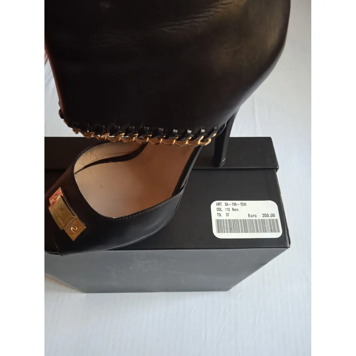 Leather sandals Elisabetta Franchi