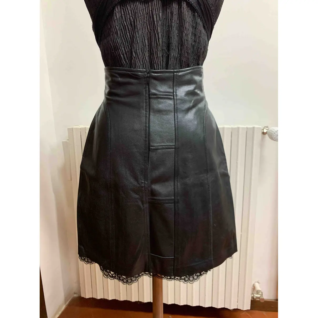 Buy Emanuel Ungaro Leather mini skirt online