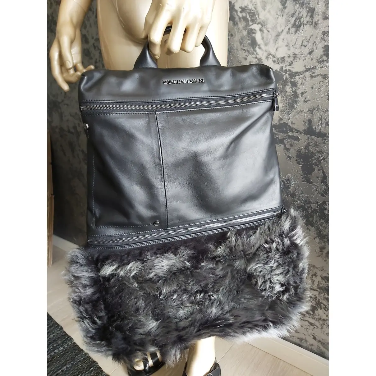 Buy Emporio Armani Leather travel bag online