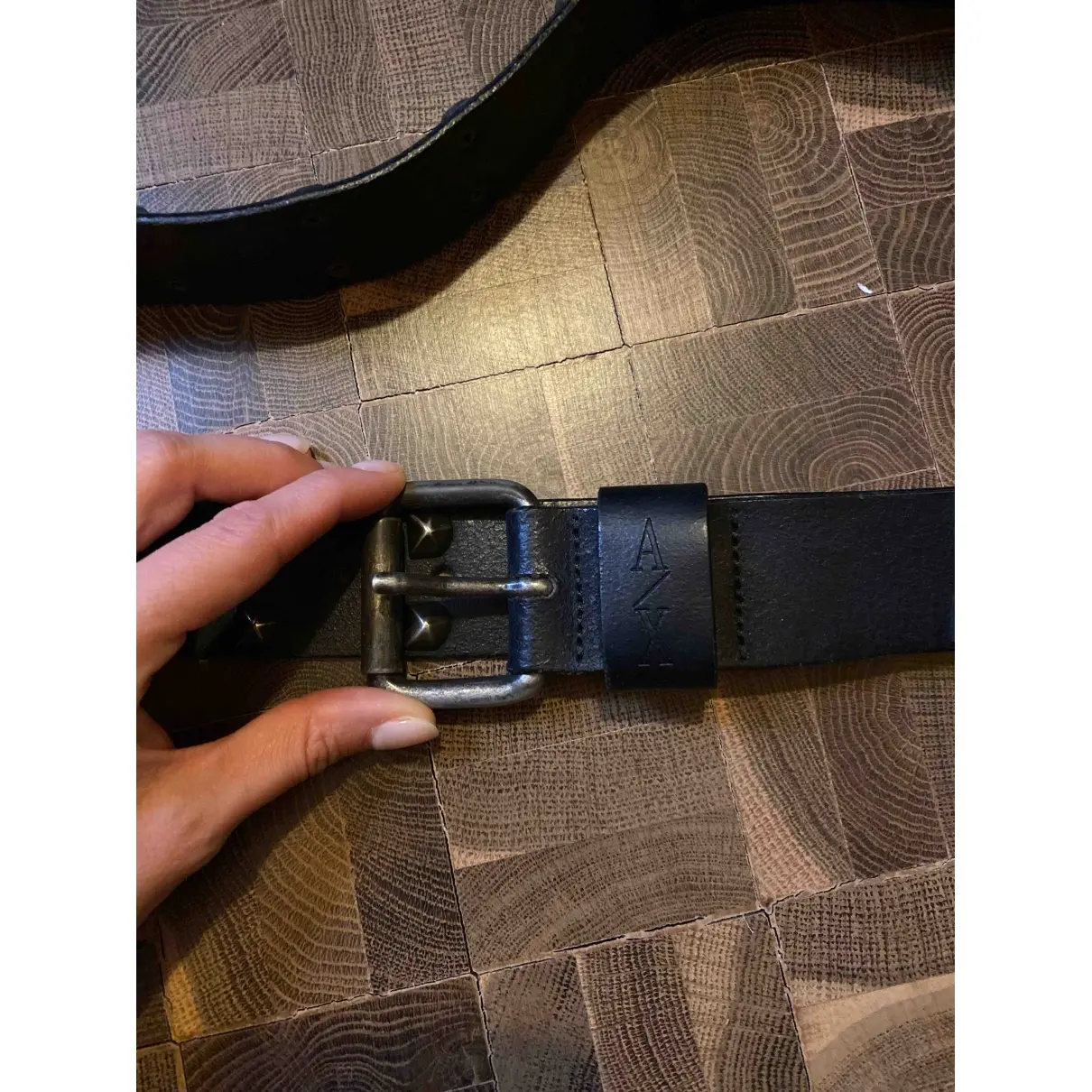 Armani Exchange Leather belt for sale