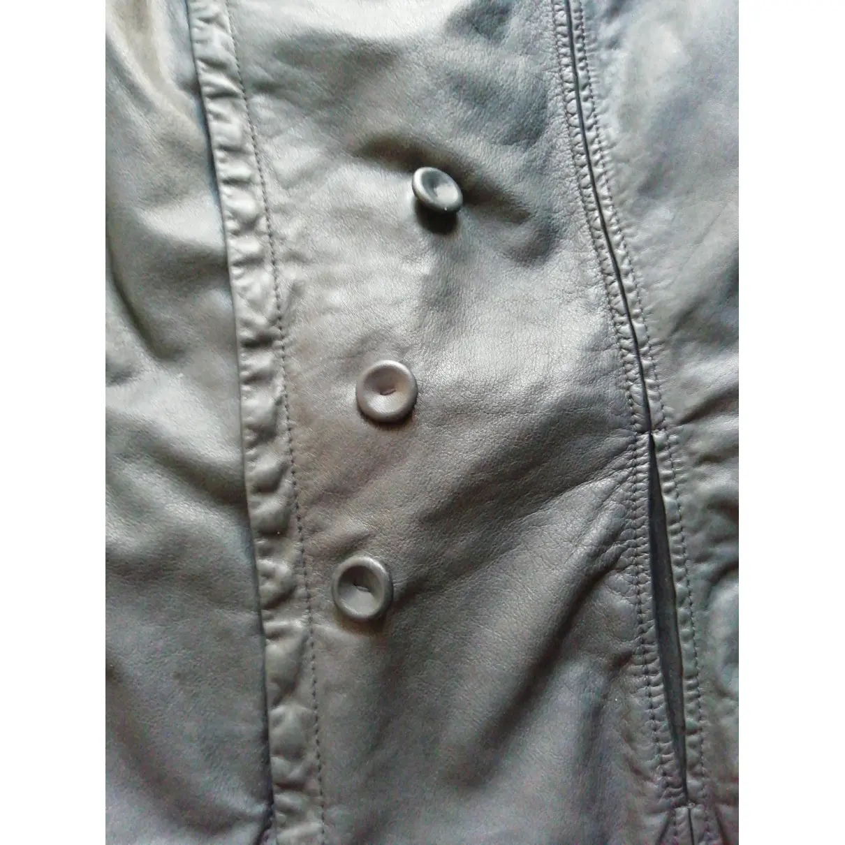 Buy Emporio Armani Leather short vest online