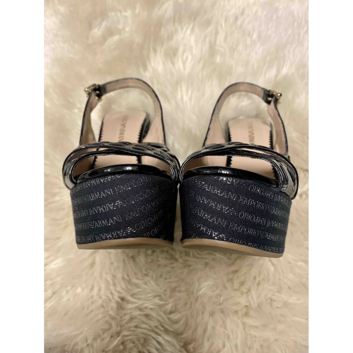 Leather sandal Armani Exchange