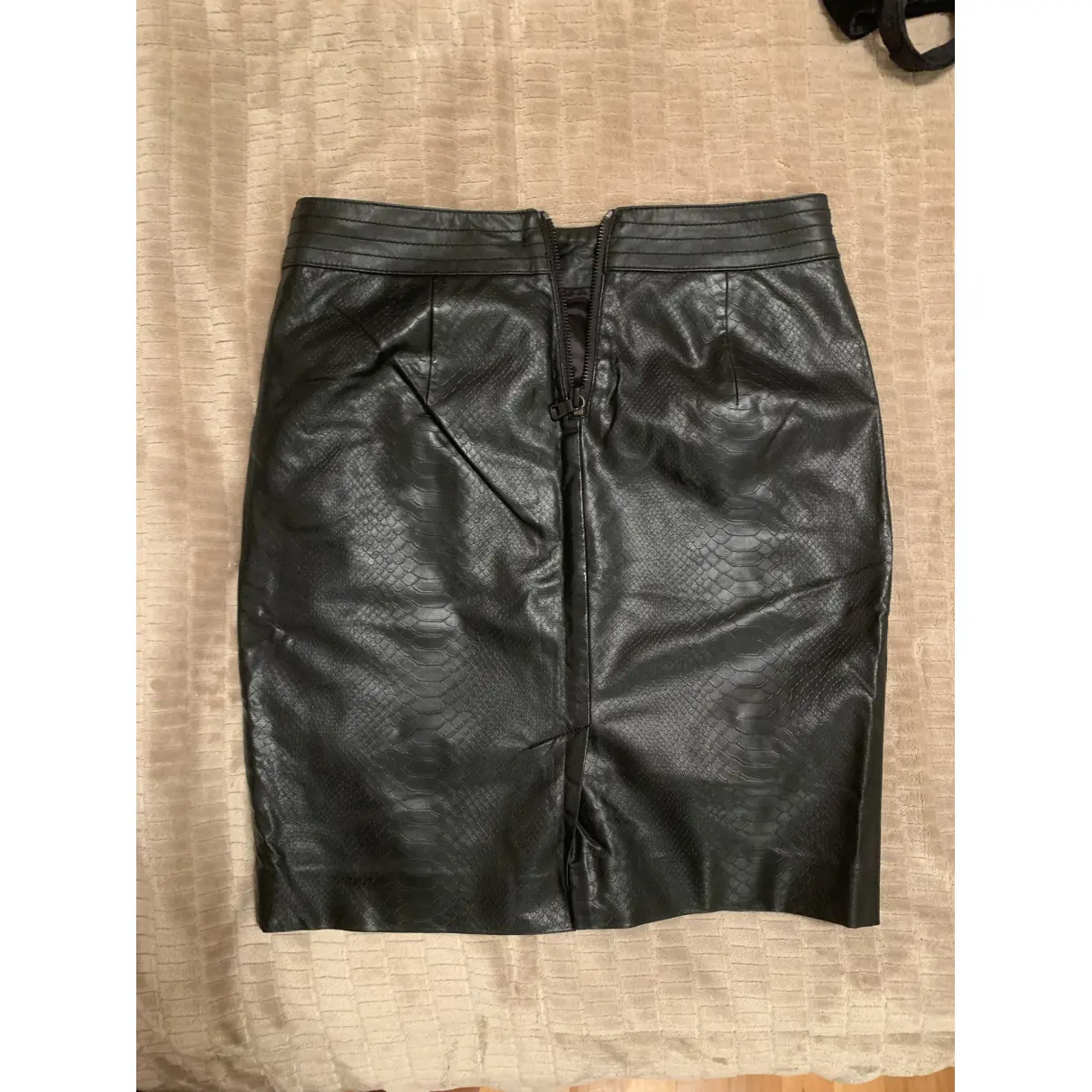Buy Armani Exchange Leather mini skirt online