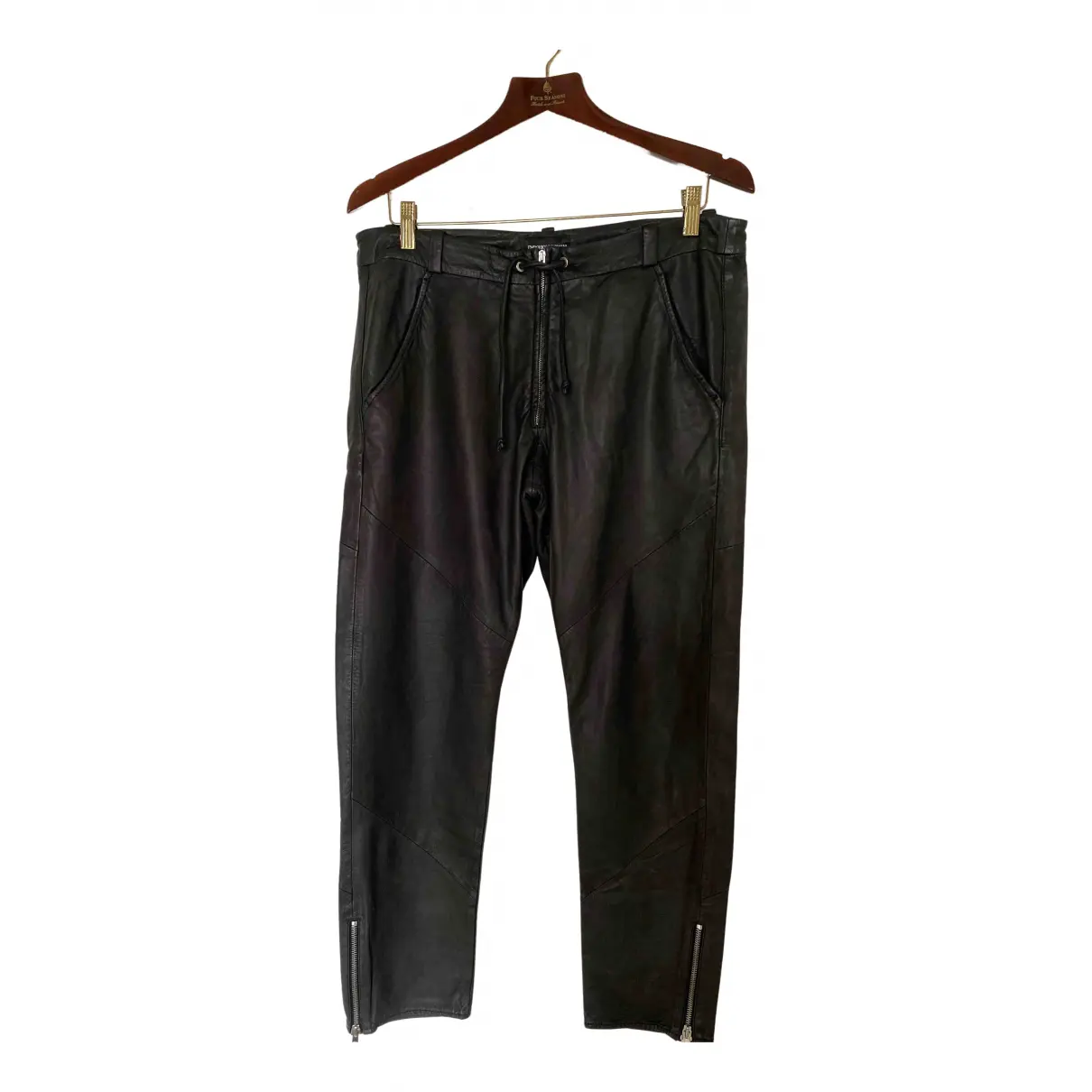 Leather trousers Emporio Armani