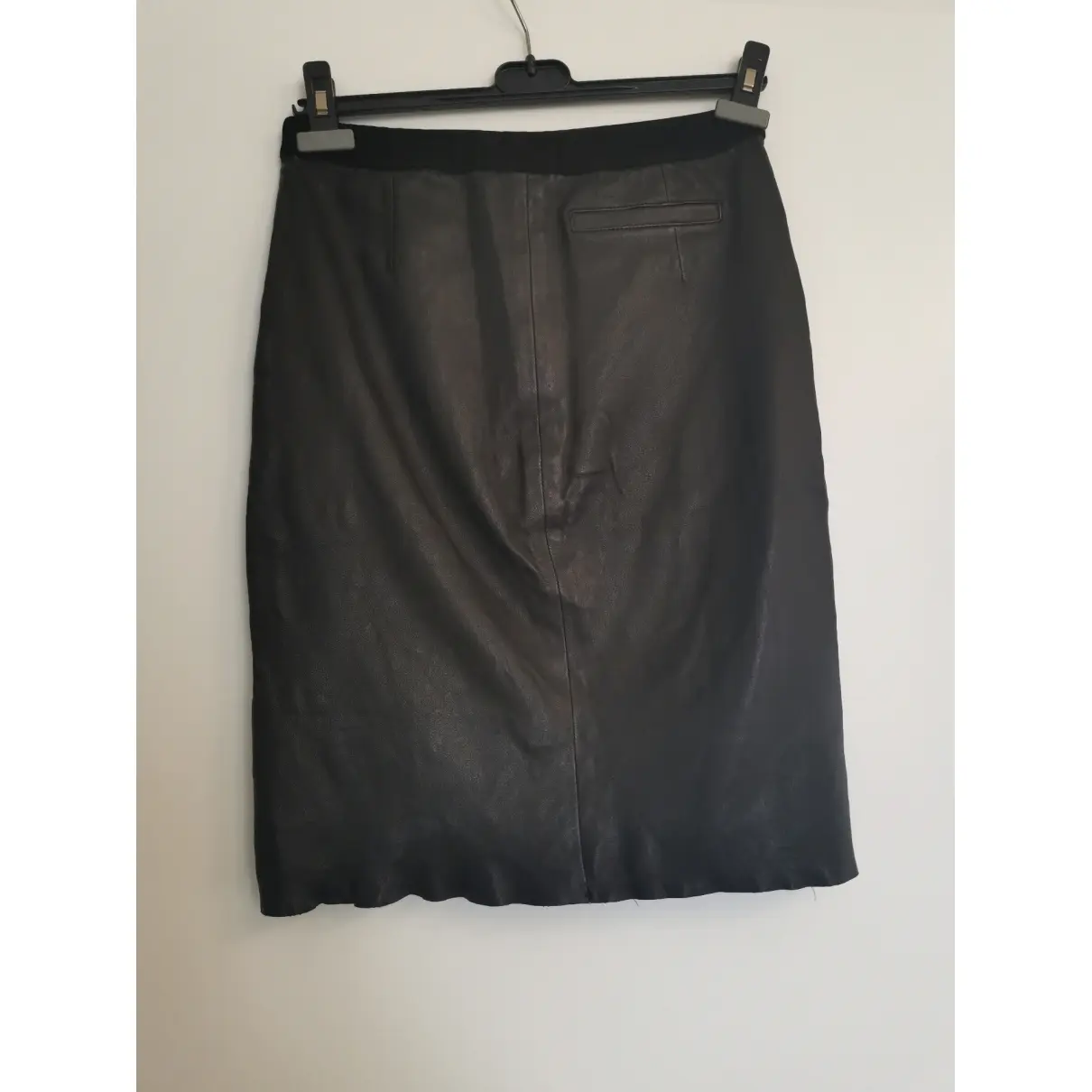 Buy Enes Leather mini skirt online