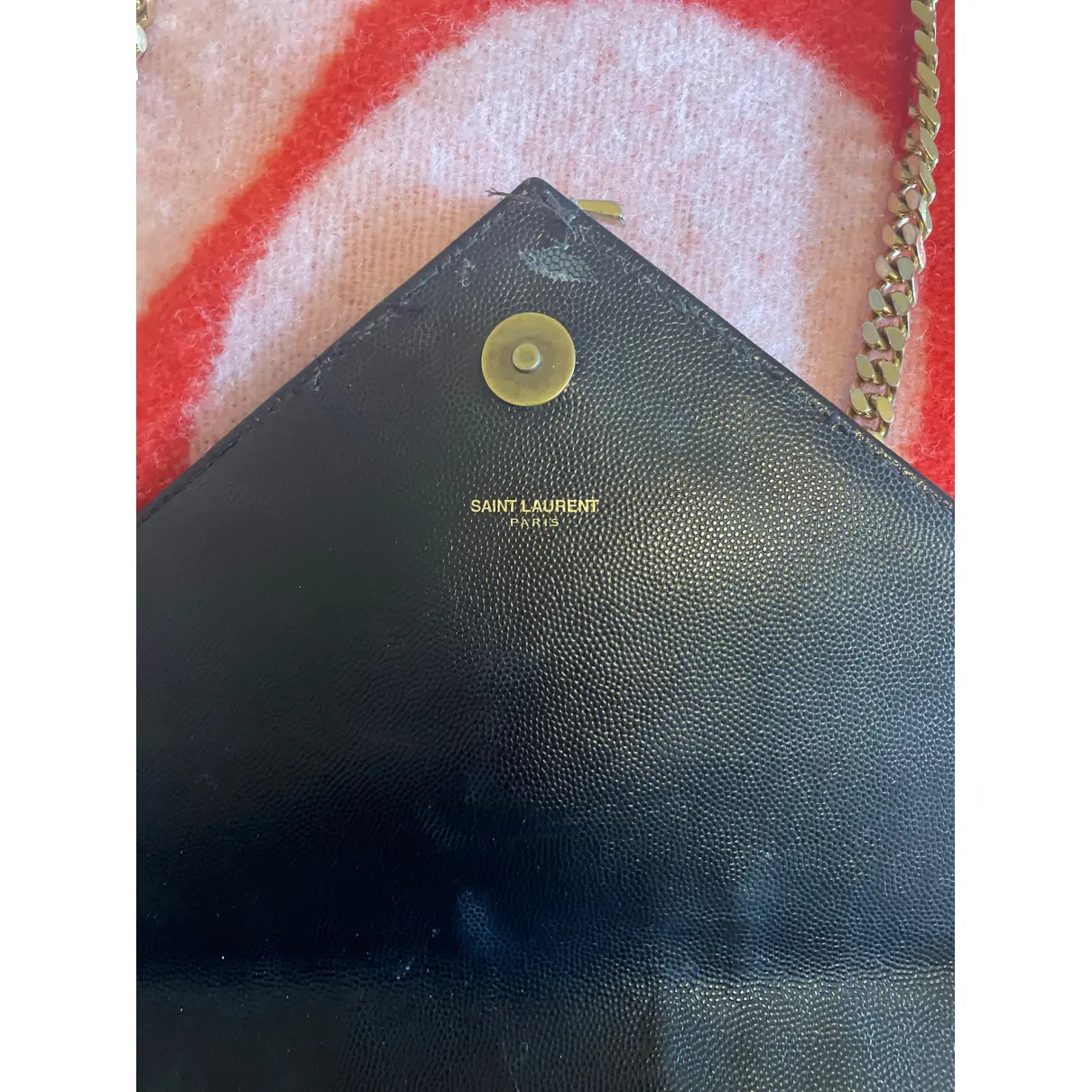 Envelope leather handbag Saint Laurent