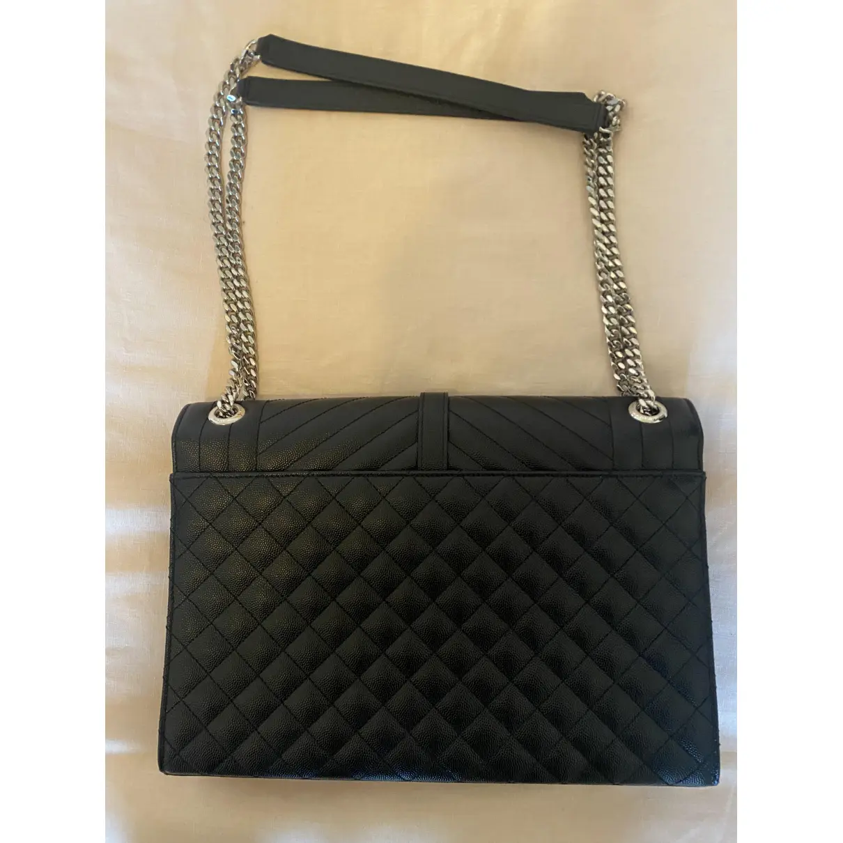 Buy Saint Laurent Envelope leather handbag online