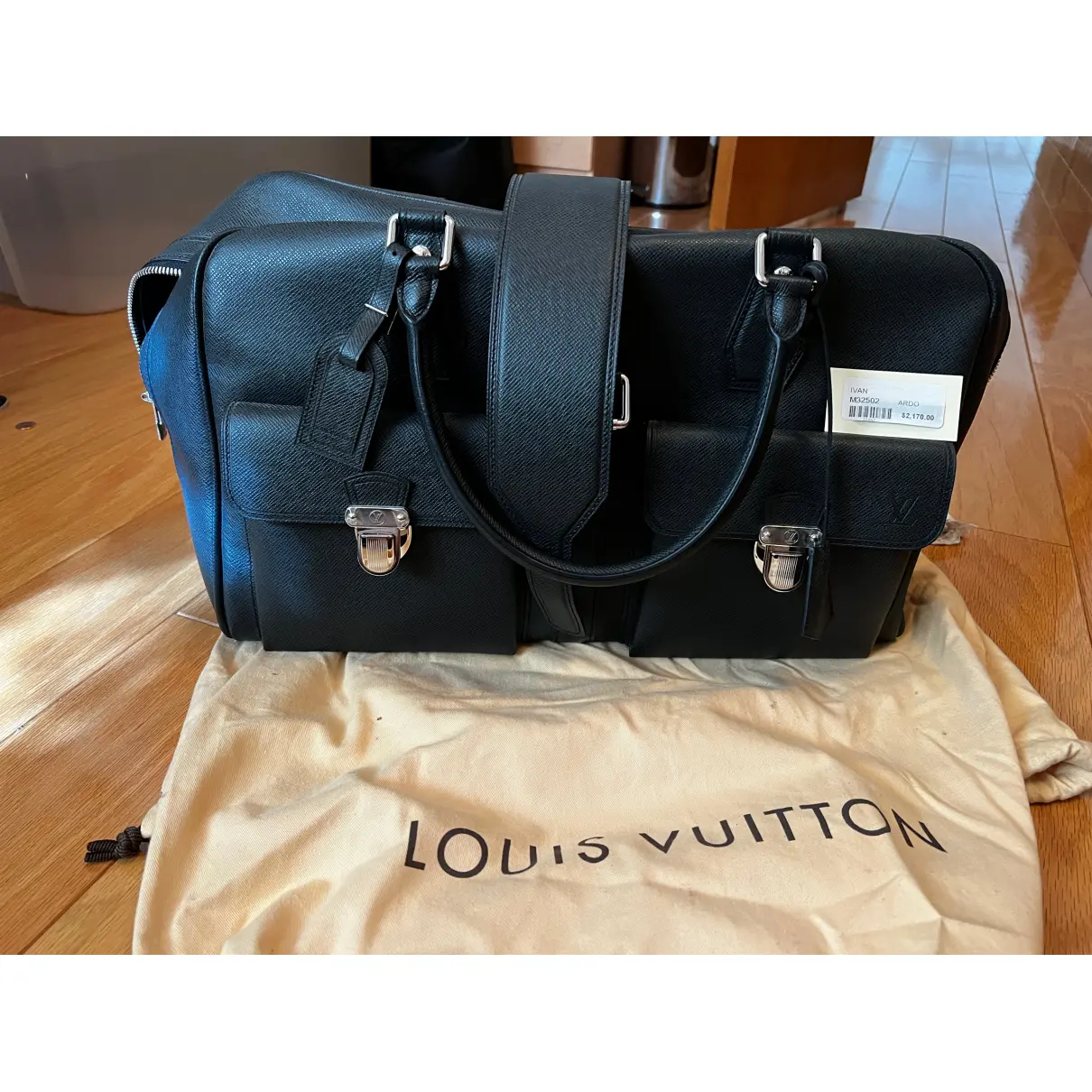 Eole leather travel bag Louis Vuitton