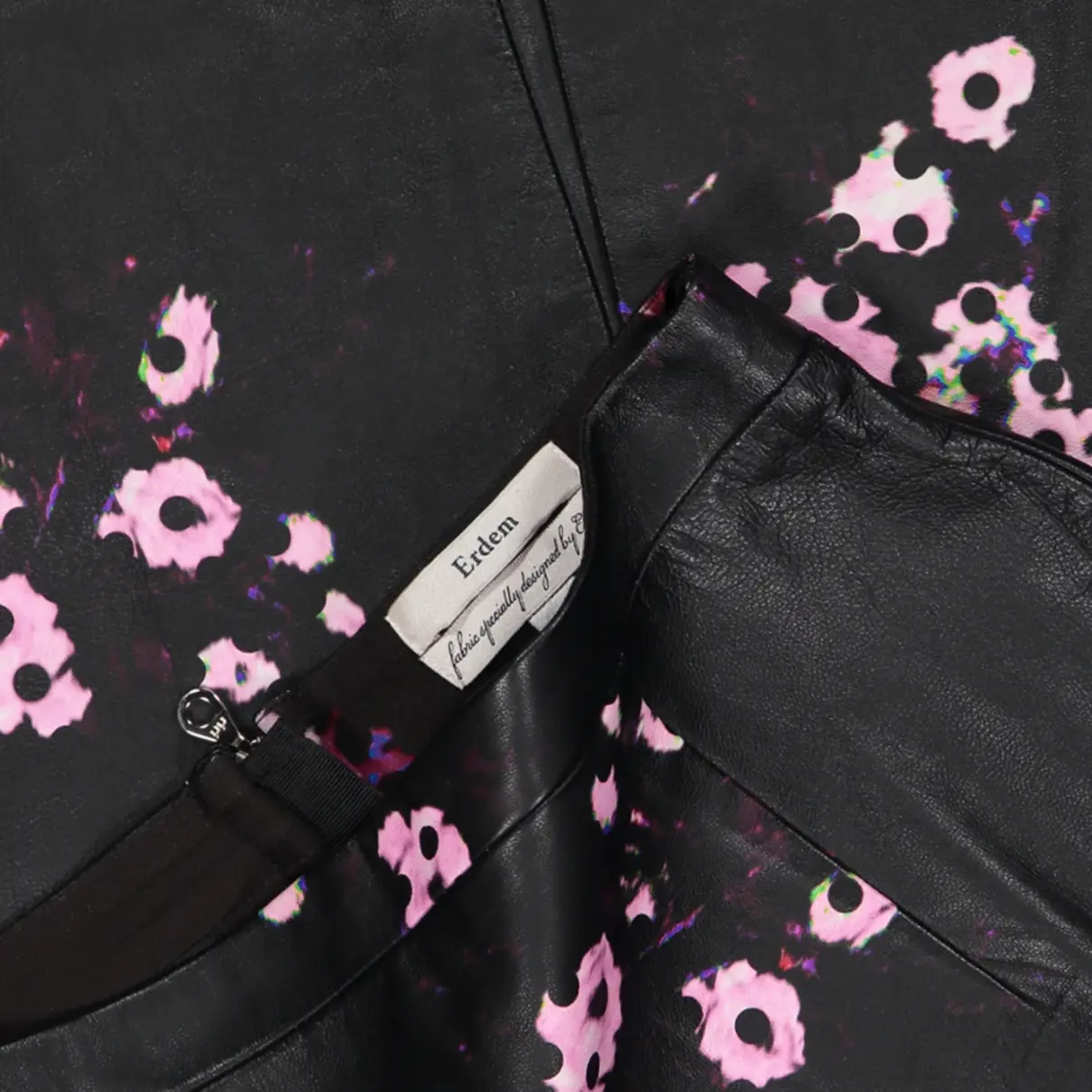 Buy Erdem Leather mid-length skirt online
