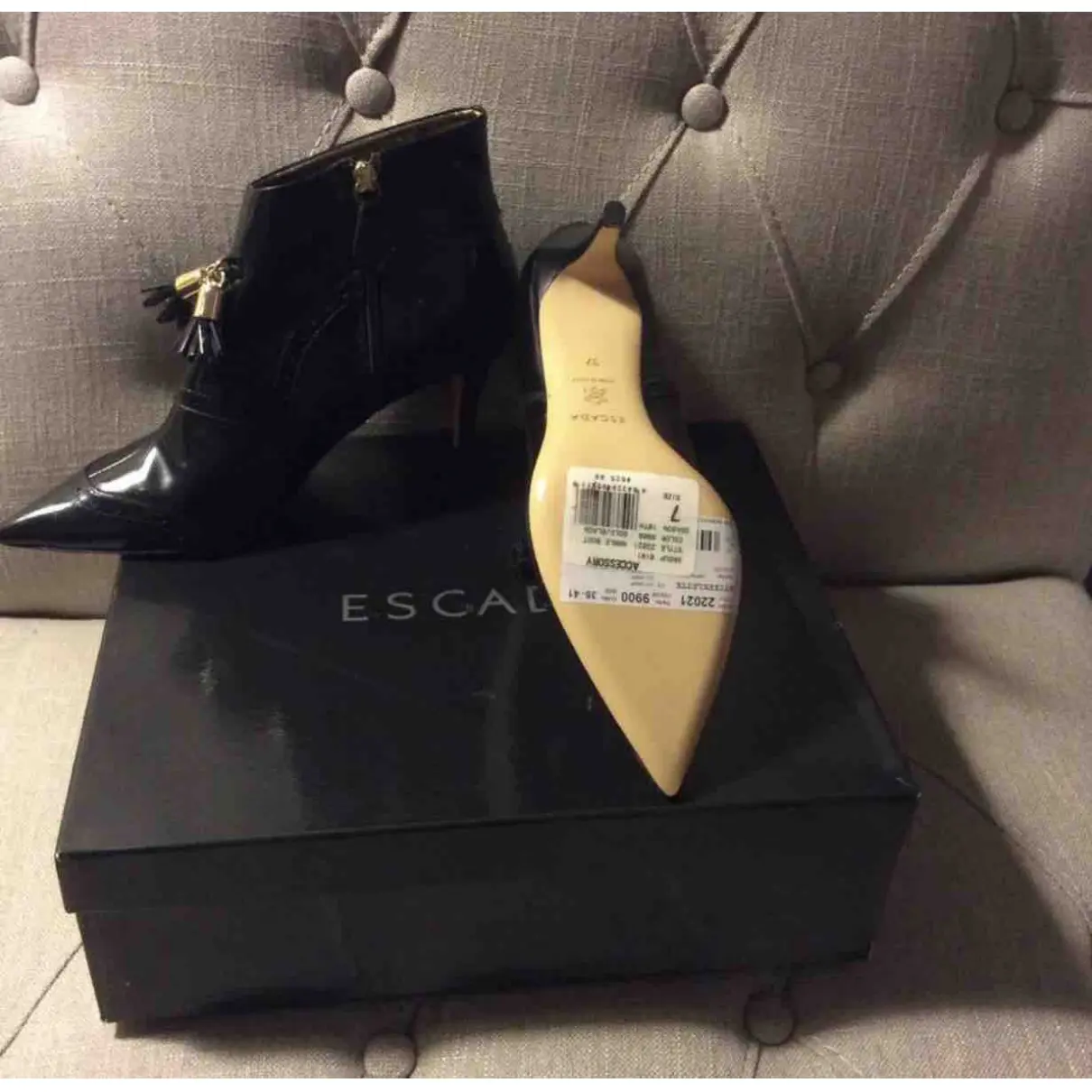 Buy Escada Leather ankle boots online
