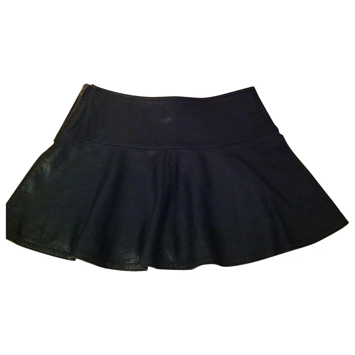 Black Leather Skirt Et Vous