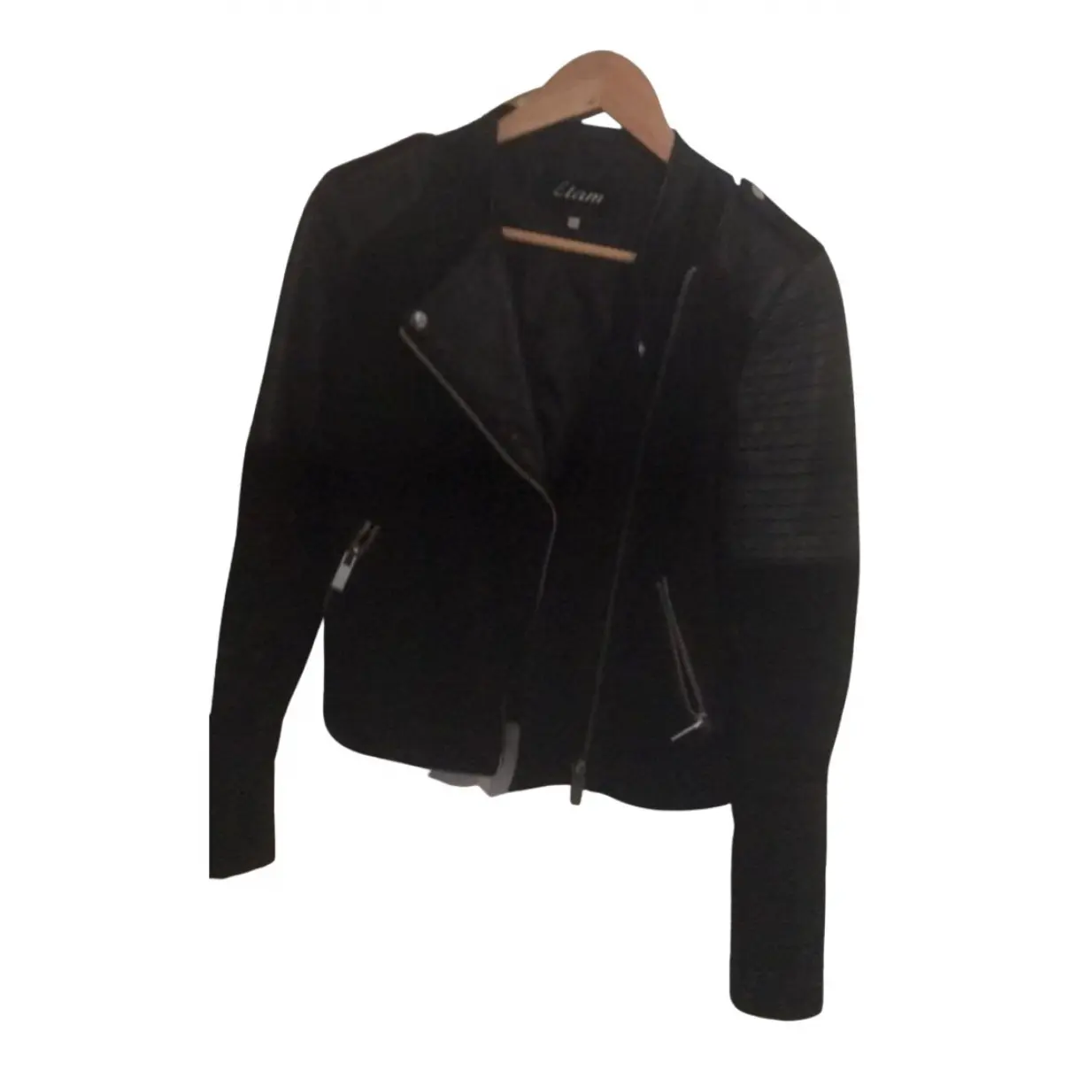 Leather biker jacket ETAM