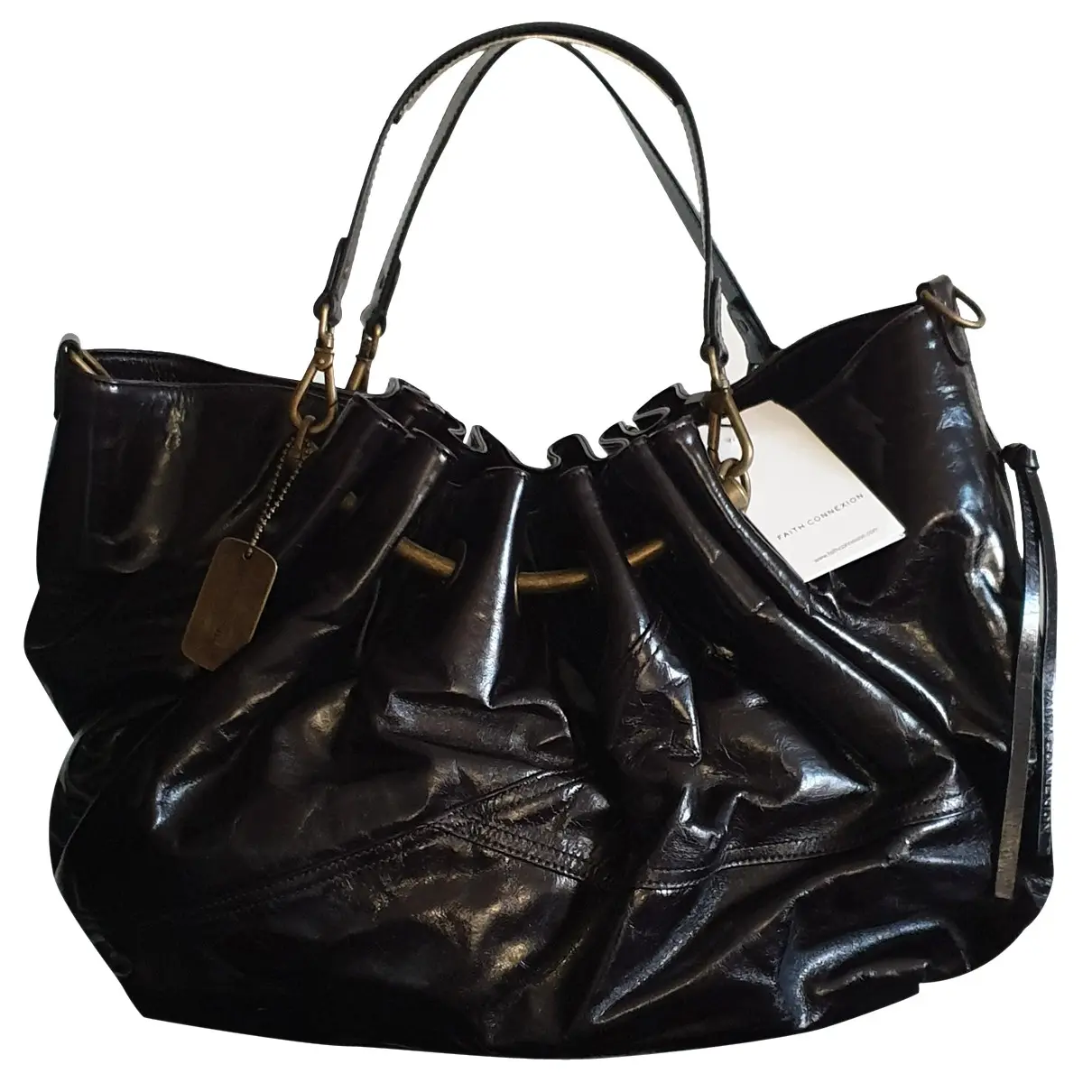 Leather handbag Faith Connexion