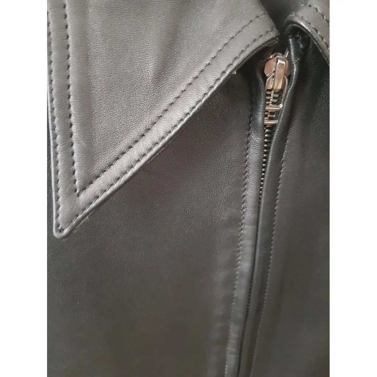 Leather short vest Faith Connexion