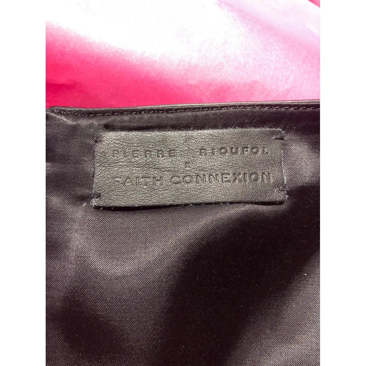 Leather mini skirt Faith Connexion