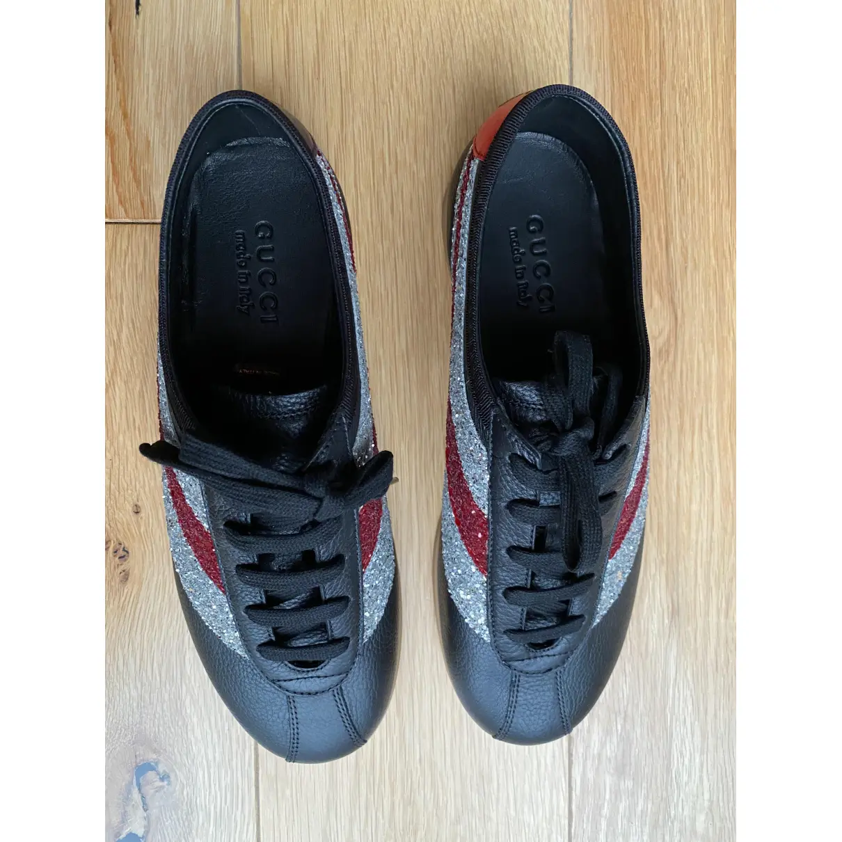 Buy Gucci Falacer leather low trainers online