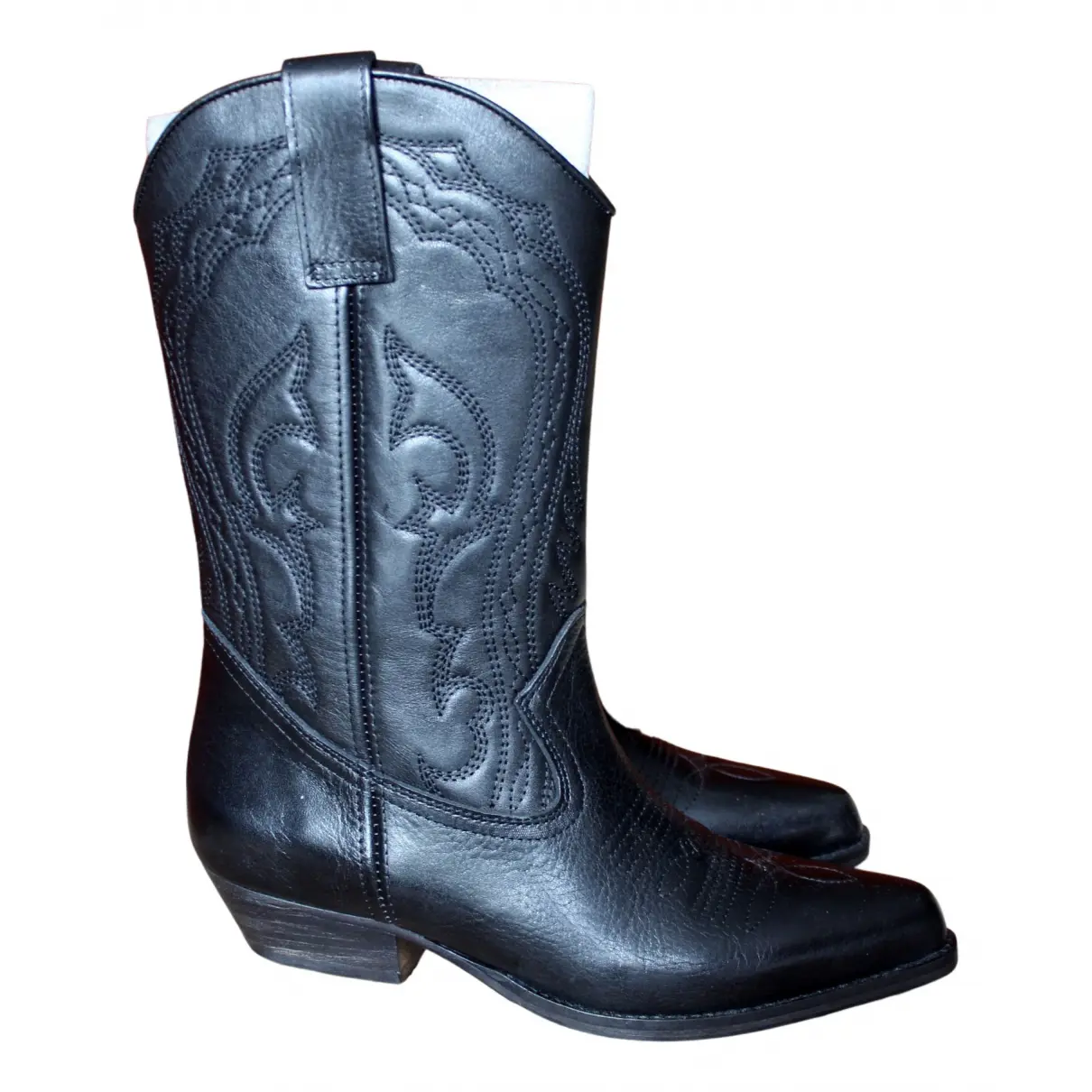 Fall Winter 2019 leather cowboy boots Ba&sh