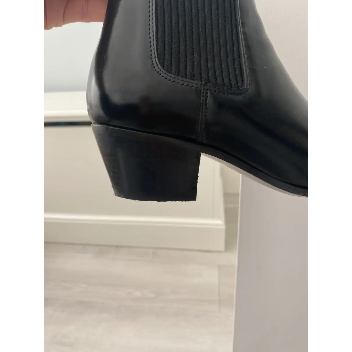 Fall Winter 2019 leather boots Maje