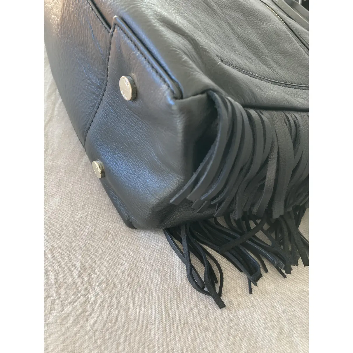 Fall Winter 2019 leather handbag Maje