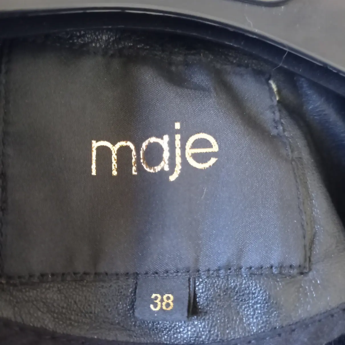 Buy Maje Fall Winter 2019 leather short vest online