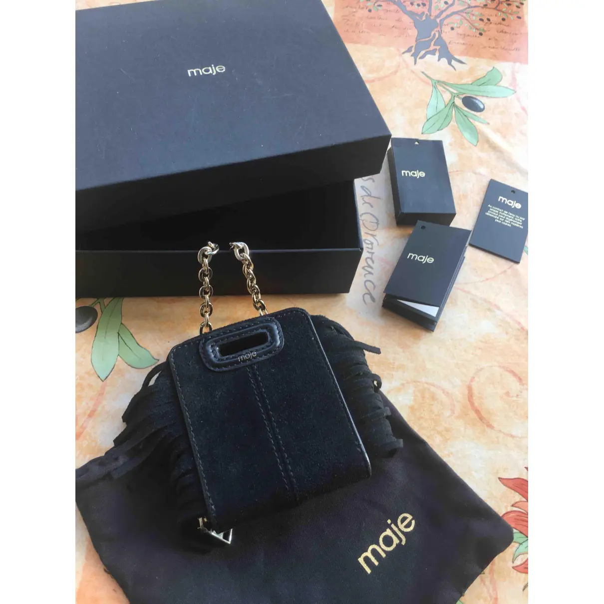 Fall Winter 2019 leather purse Maje