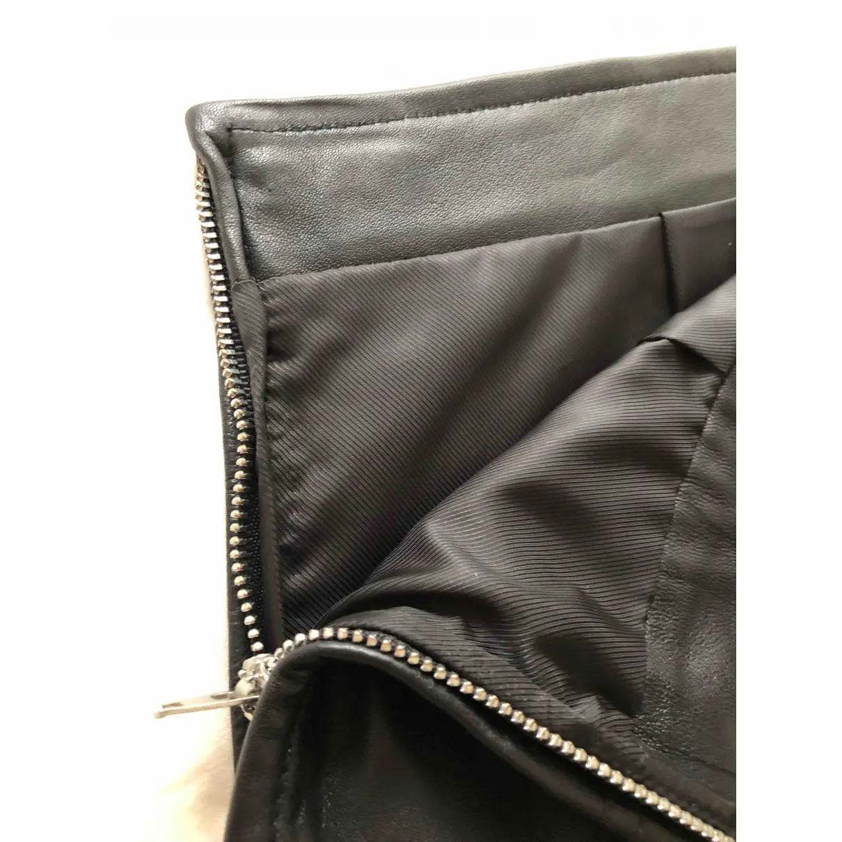 Fall Winter 2019 leather mini skirt Sandro