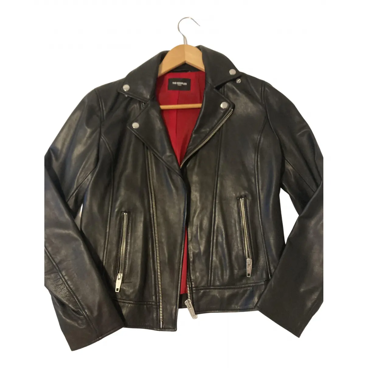 Fall Winter 2019 leather jacket The Kooples