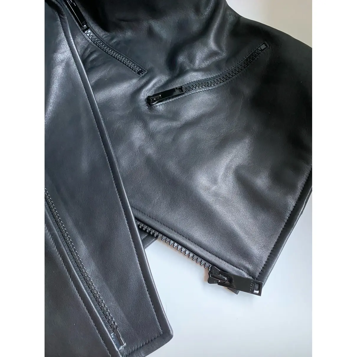 Fall Winter 2020 leather jacket Sandro