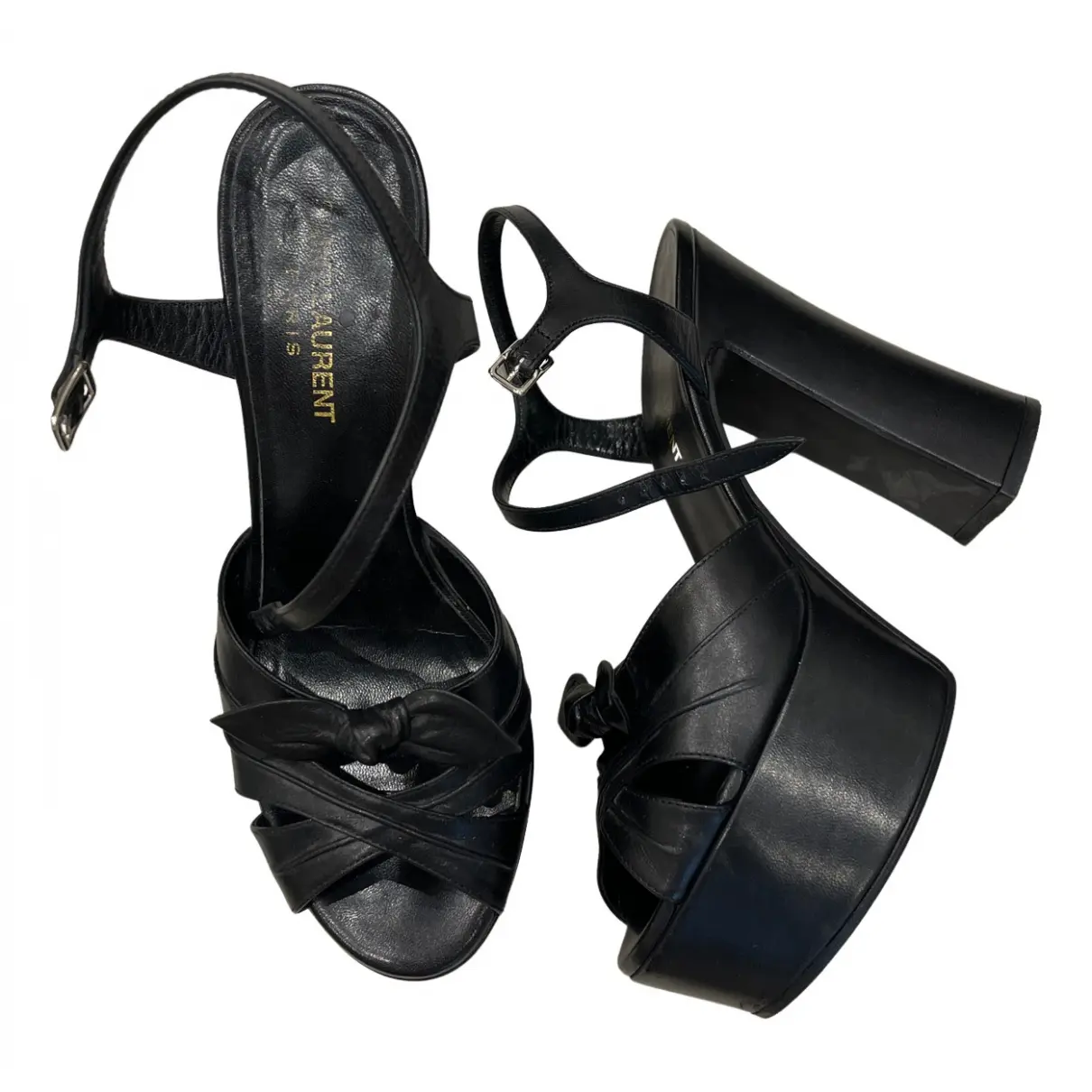 Farrah leather sandal Saint Laurent