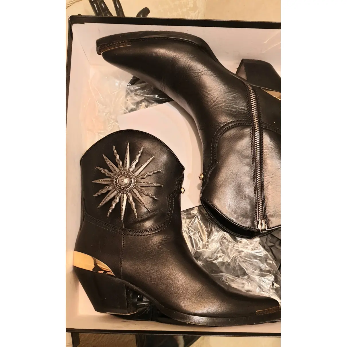 Leather ankle boots Fausto Puglisi