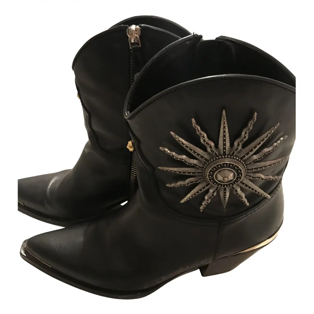 Leather cowboy boots Fausto Puglisi