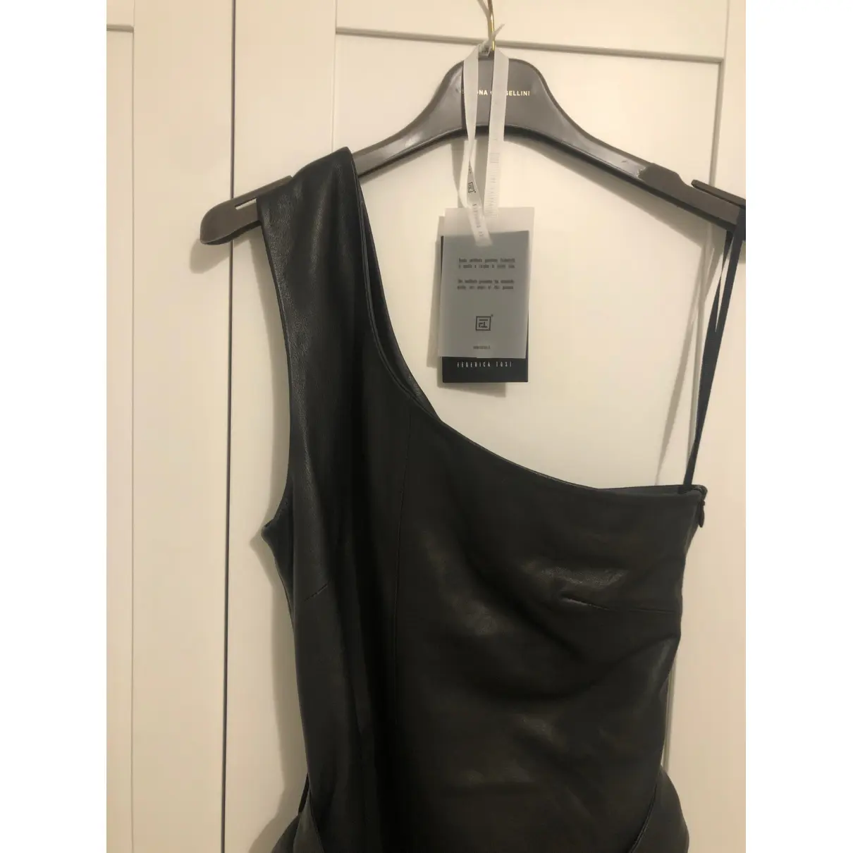 Buy Federica Tosi Leather mini dress online