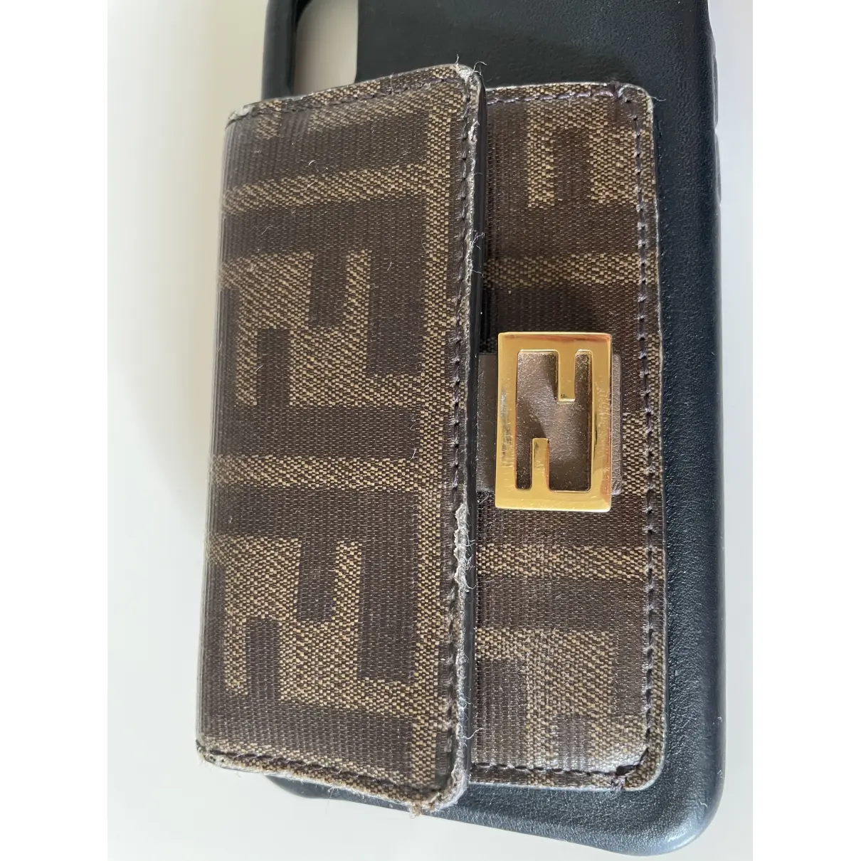 Leather iphone case Fendi