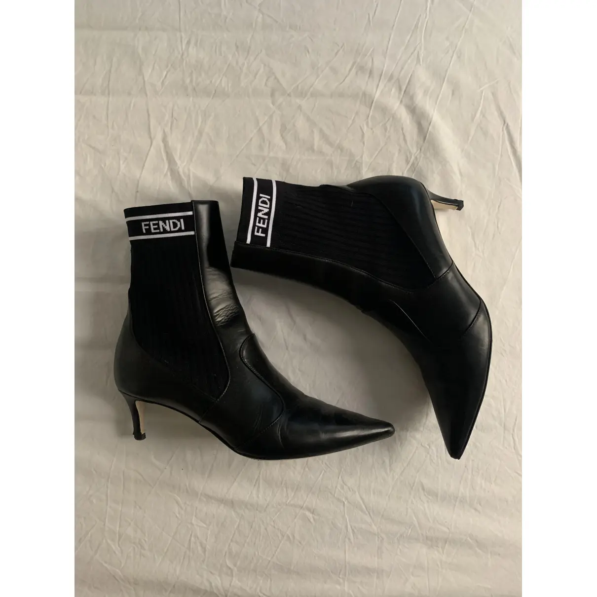 Buy Fendi Leather ankle boots online