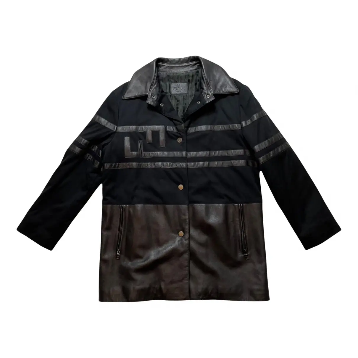 Leather jacket Fendi